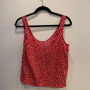 Reformation Red Floral Tank